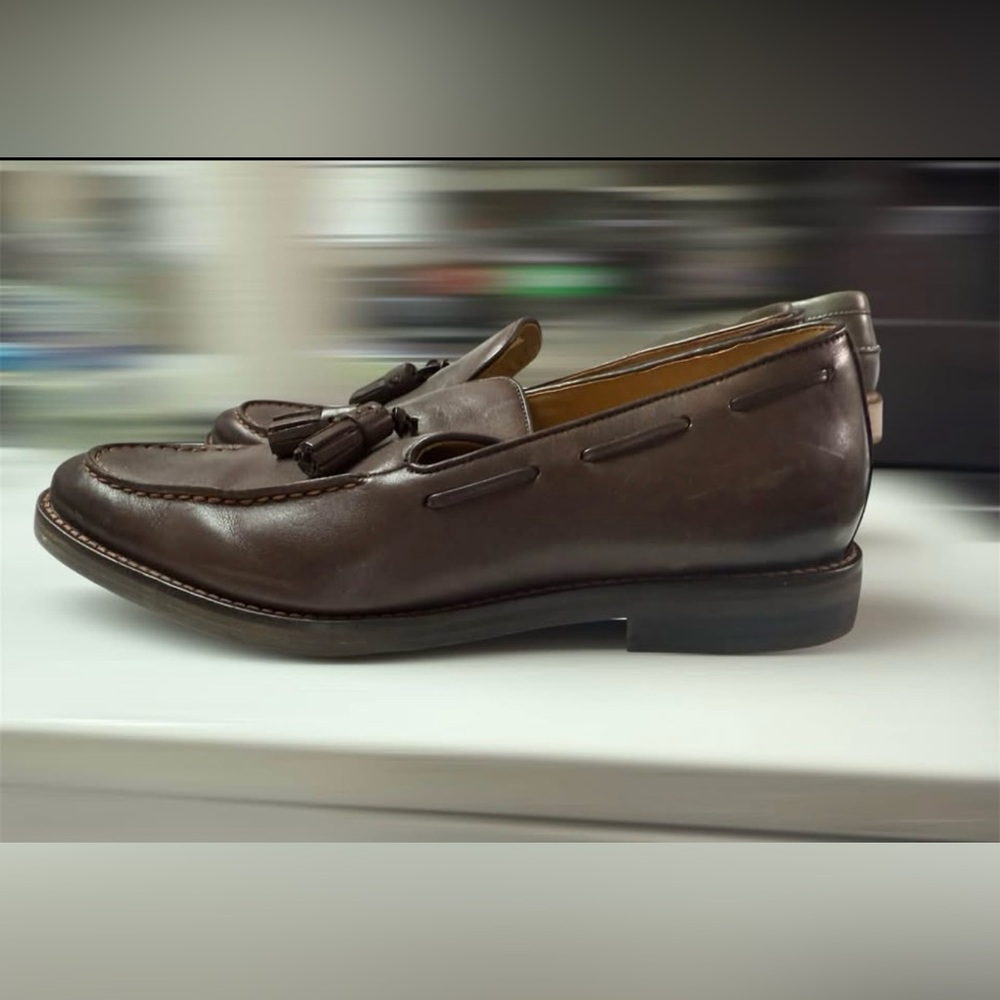 Sperry Dark Brown Leather Tassel Loafers